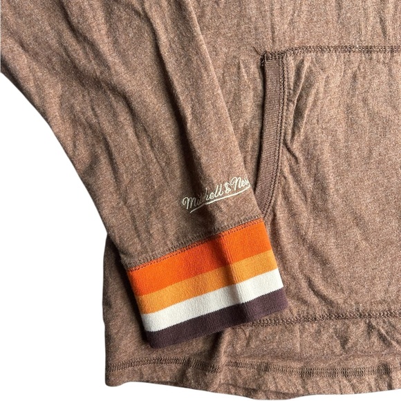 Mitchell & Ness Cleveland Browns Hoodie Retro Elf Logo Pullover Size XL‎ - Picture 3 of 5